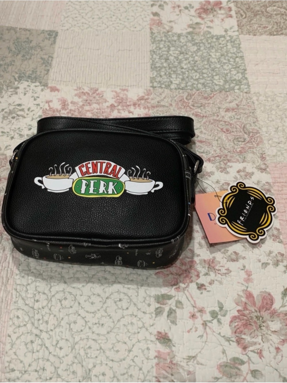 Danielle Nicole Black Central Perk Crossbody Bag